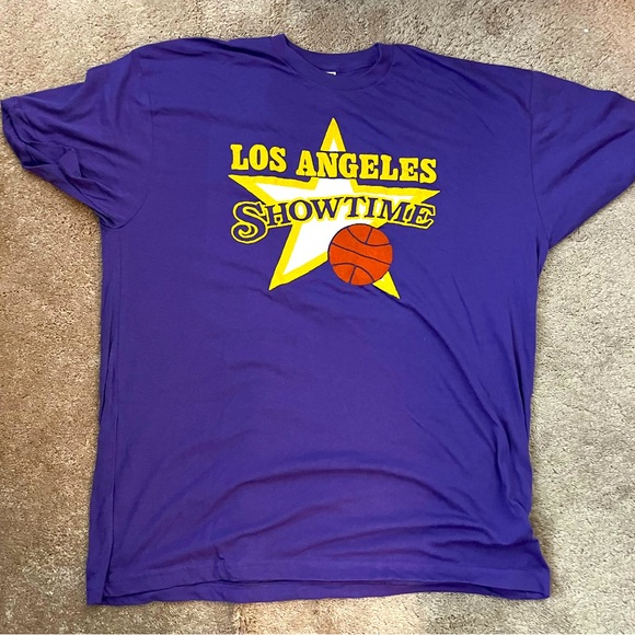 Lakers Vintage NWOT Los Angeles Showtime T-shirt -XXL - Picture 1 of 4
